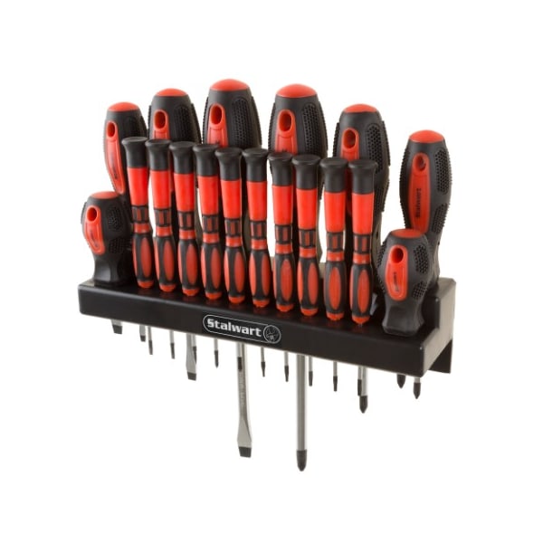 Fleming Supply 18-piece Screwdriver Set with Wall Mount and Magnetic Tips, Precision Kit, Flatheads, Phillips, Torx 629782ZIY - main